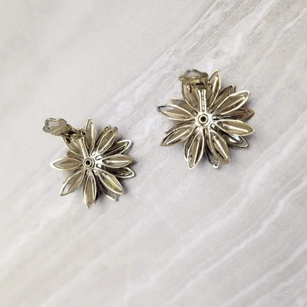 Vintage Clip On Earrings Extra Large 1.5